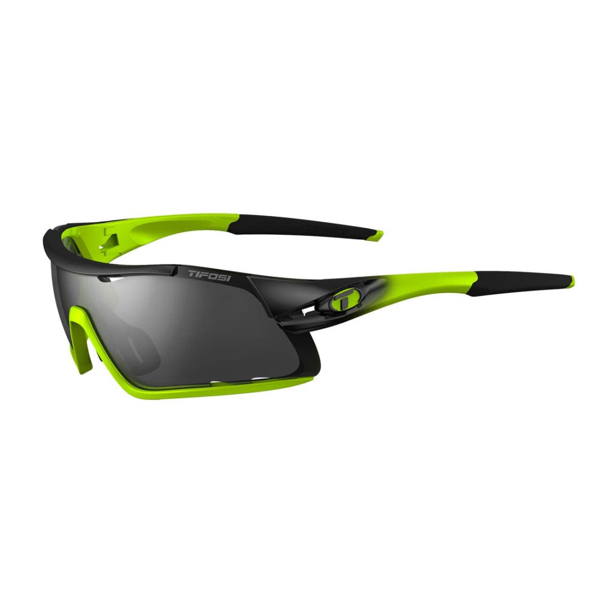Tifosi Davos Sunglasses Race Neon w/ Smoke/AC Red/Clear