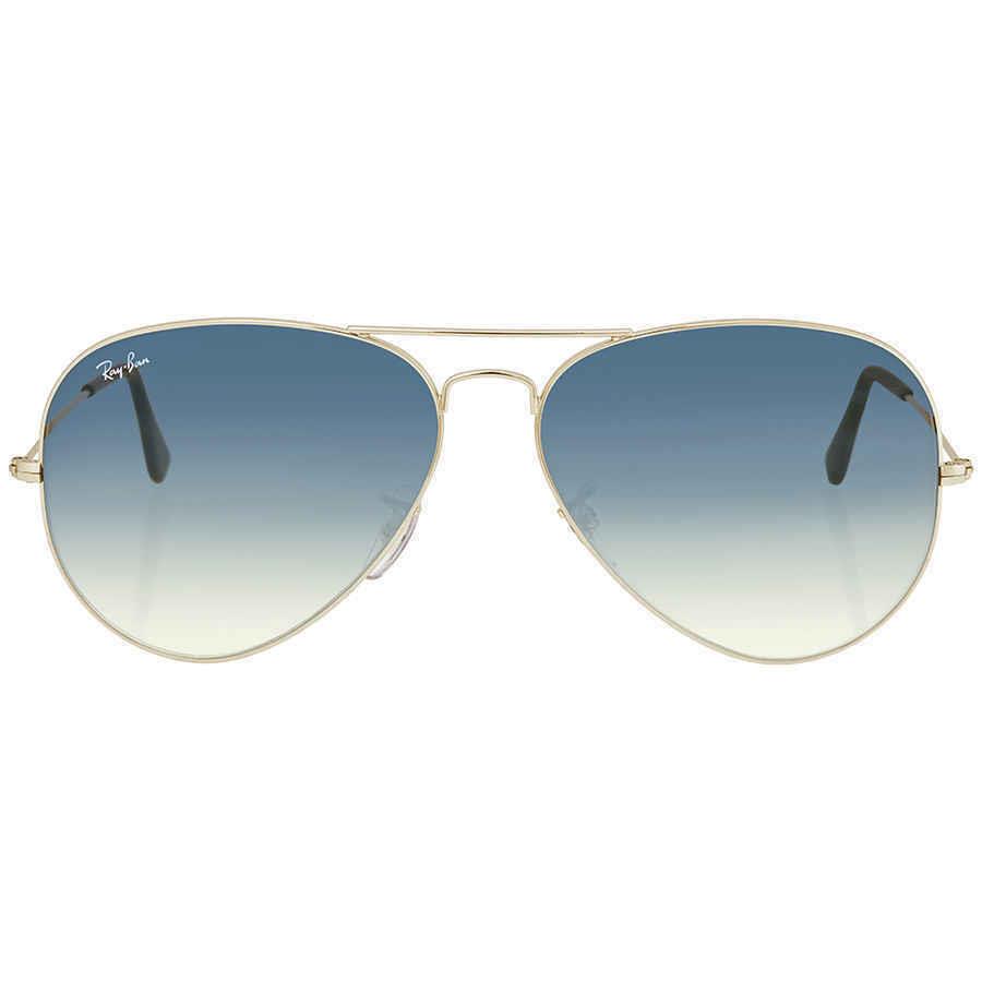 Ray-ban Ray Ban RB 3025 003/3F Silver / Light Blue Gradient Sunglasses 62MM RB3025