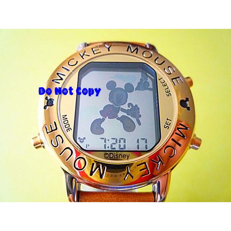 Unisex Disney Lorus Mickey Mouse Dancing Melody Gold Watch Retired