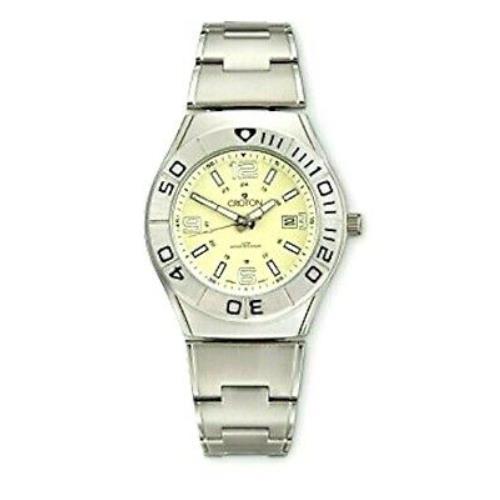 Croton Stainless Steel Sport Watch with Pineapple Dial - Model CA301237SSIV