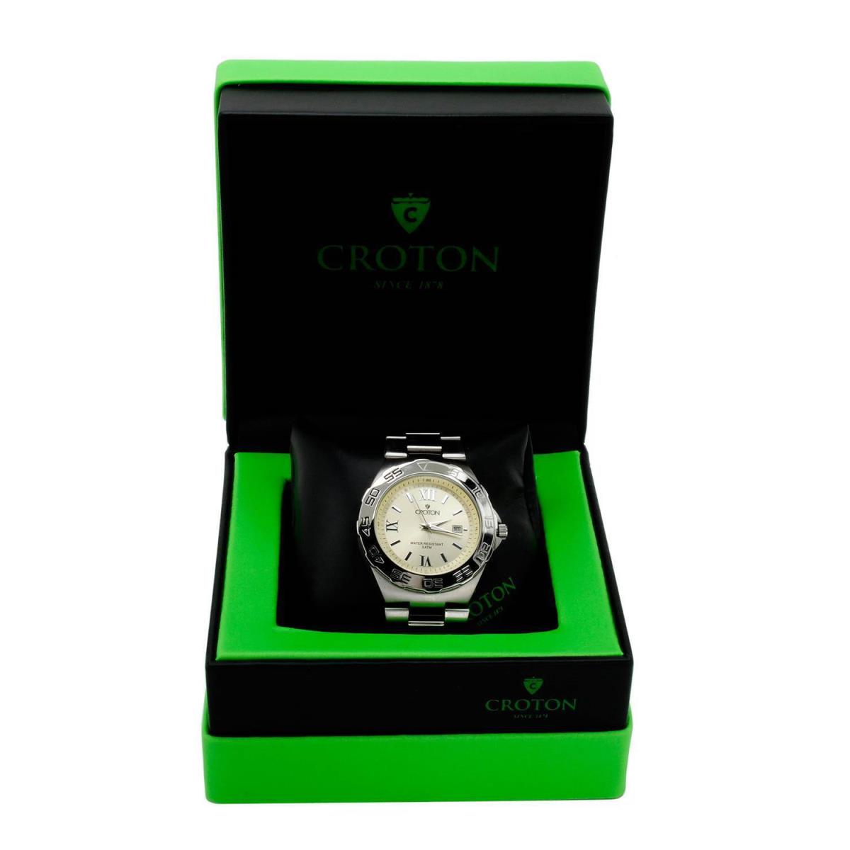 Croton Model CN301217sspa Gentlemens Date Watch