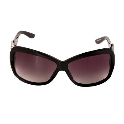 Just Cavalli JC 209S 018 01B Women`s Purple Black Square Gradient Sunglasses - Frame: Black, Lens: Purple