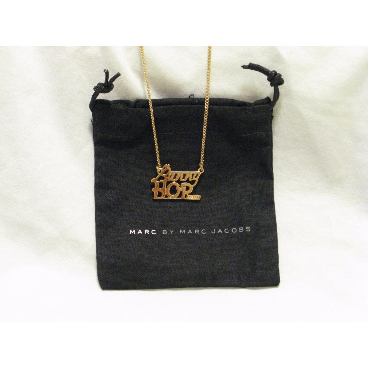 Marc by Marc Jacobs Oro Gold `bunny Hop` Pendant Necklace Rare