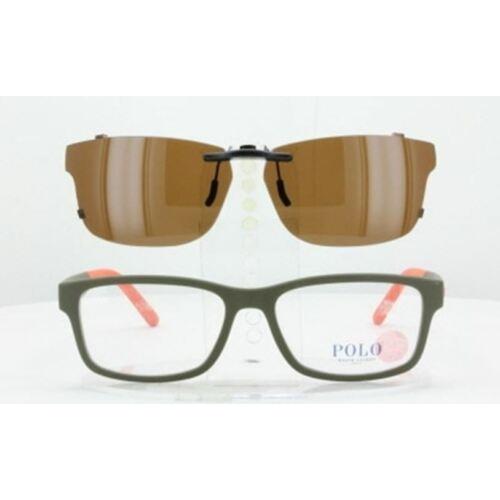 Custom Made For Polo Ralph Lauren PH2169-56X17-T Polarized Clip-on Sunglasses E