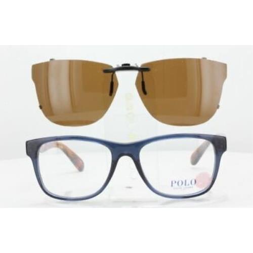 Custom Made For Polo Ralph Lauren PH2144-55X18-T Polarized Clip-on Sunglasses E