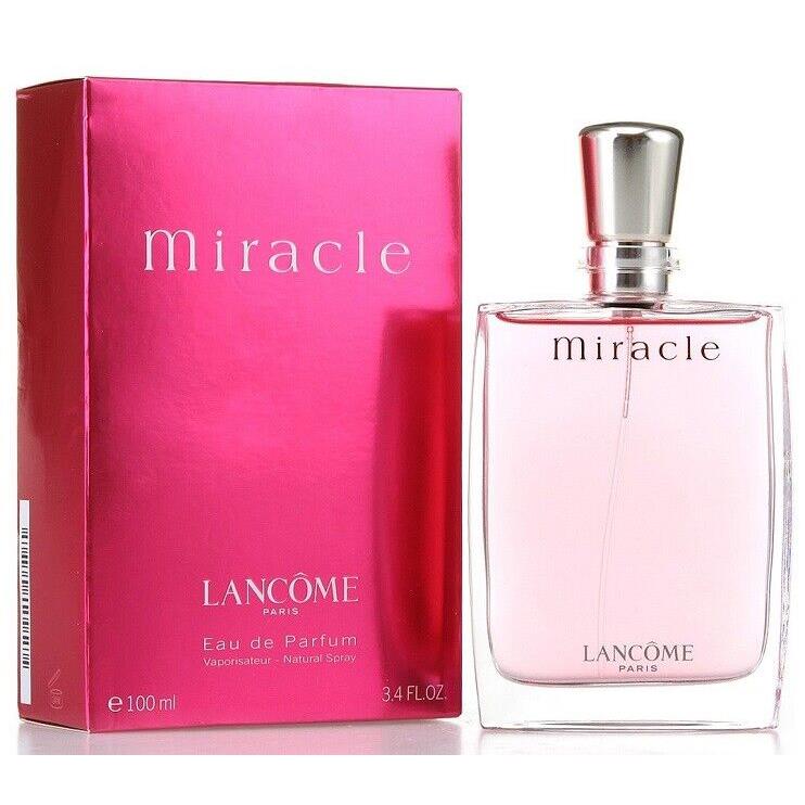 Miracle Lancome 3.4 oz / 100 ml Eau de Parfum Edp Women Perfume Spray