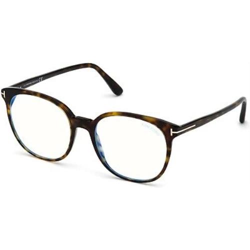 Tom Ford TF 5671 FT5671 -f-b Classic Dark Havana Blue Block 052 Eyeglasses