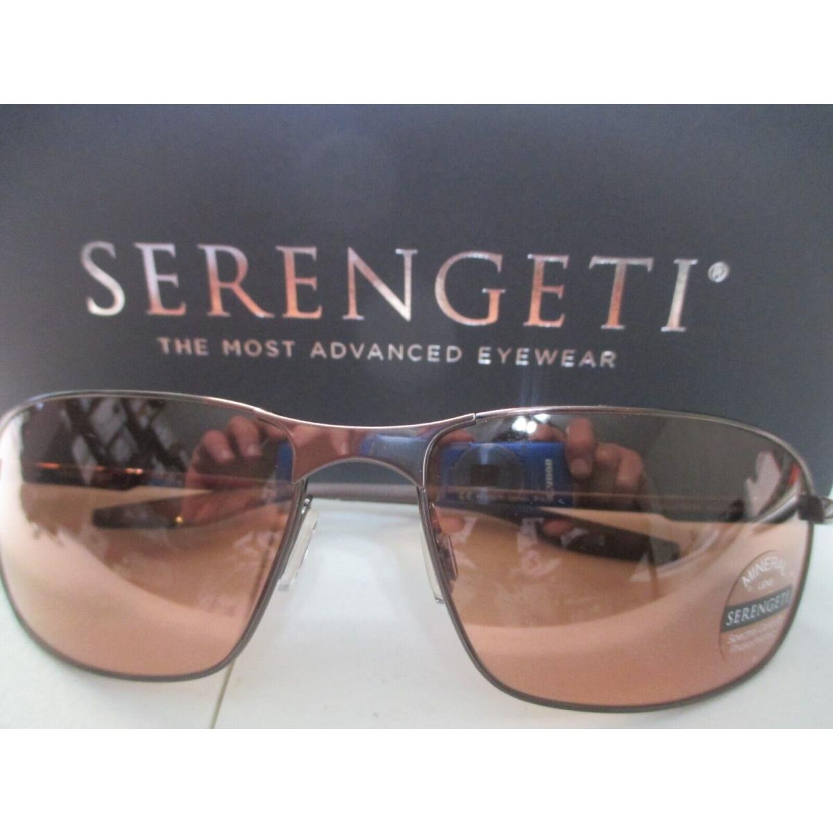 Serengeti Varese 8735 64 16-130 Gradient Rose Metal Flex Hinge Wrap Sunglasses