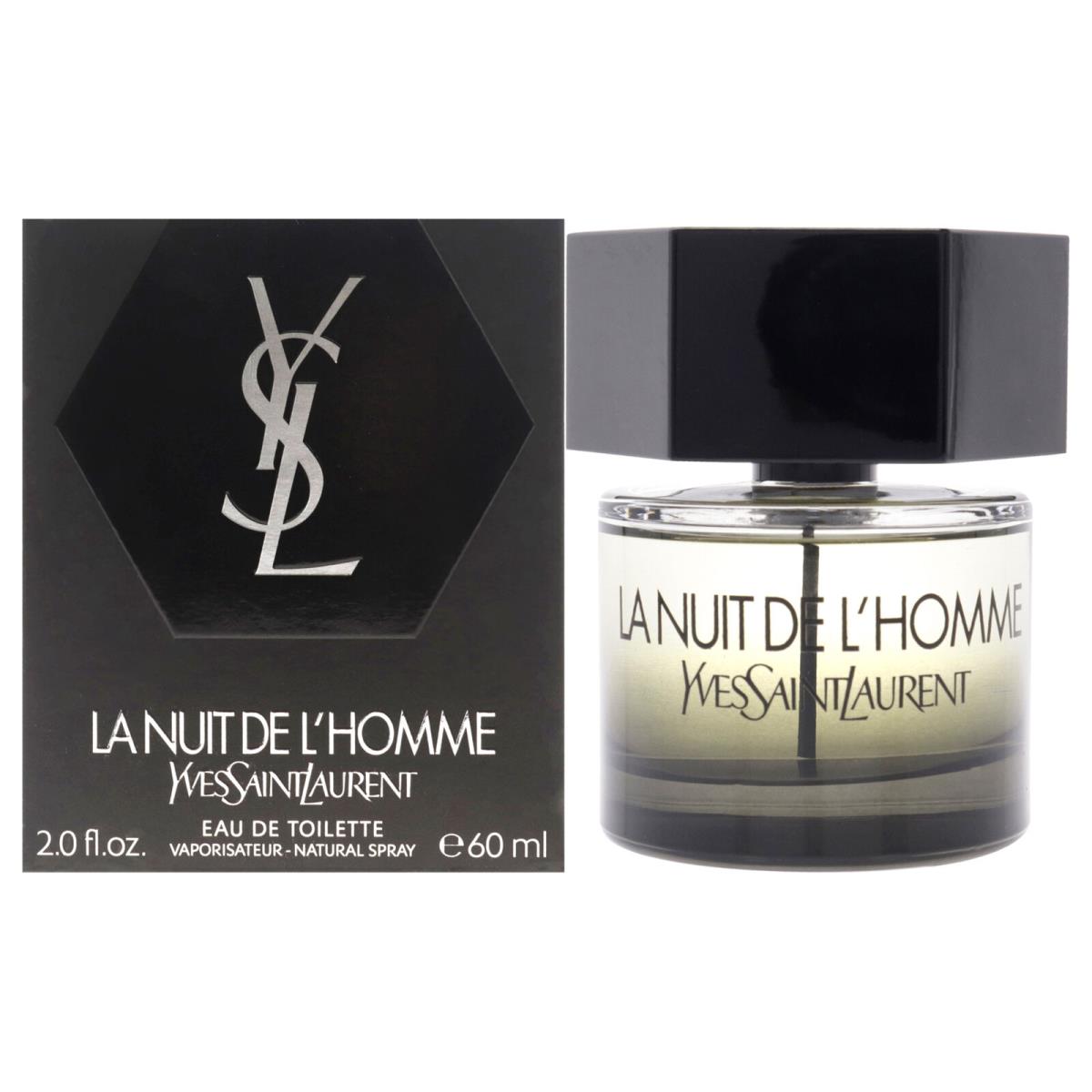 La Nuit De Lhomme by Yves Saint Laurent For Men - 2 oz Edt Spray