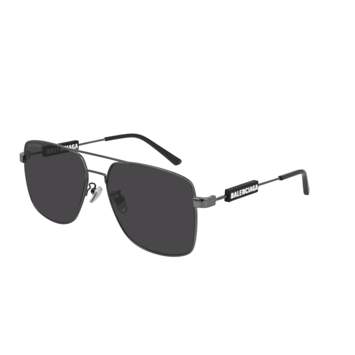 Balenciaga BB 0116SA 001 Gray/gray Navigator Men`s Sunglasses