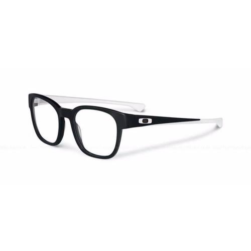 Oakley Unisex Frame Cloverleaf OX1078 0849 Satin Black White Eyeglasses 49mm