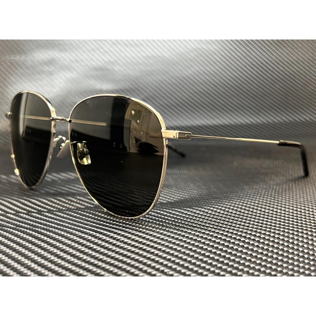 Saint Laurent SL 328/K 001 Silver Round Women`s 60 mm Sunglasses