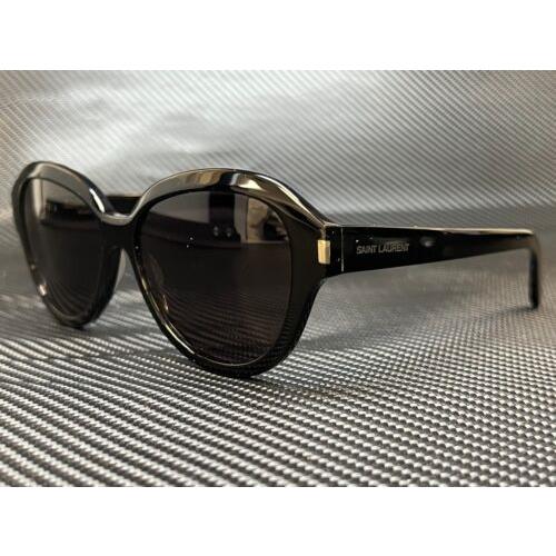 Saint Laurent SL 400 001 Black Oval Round Women`s 58 mm Sunglasses