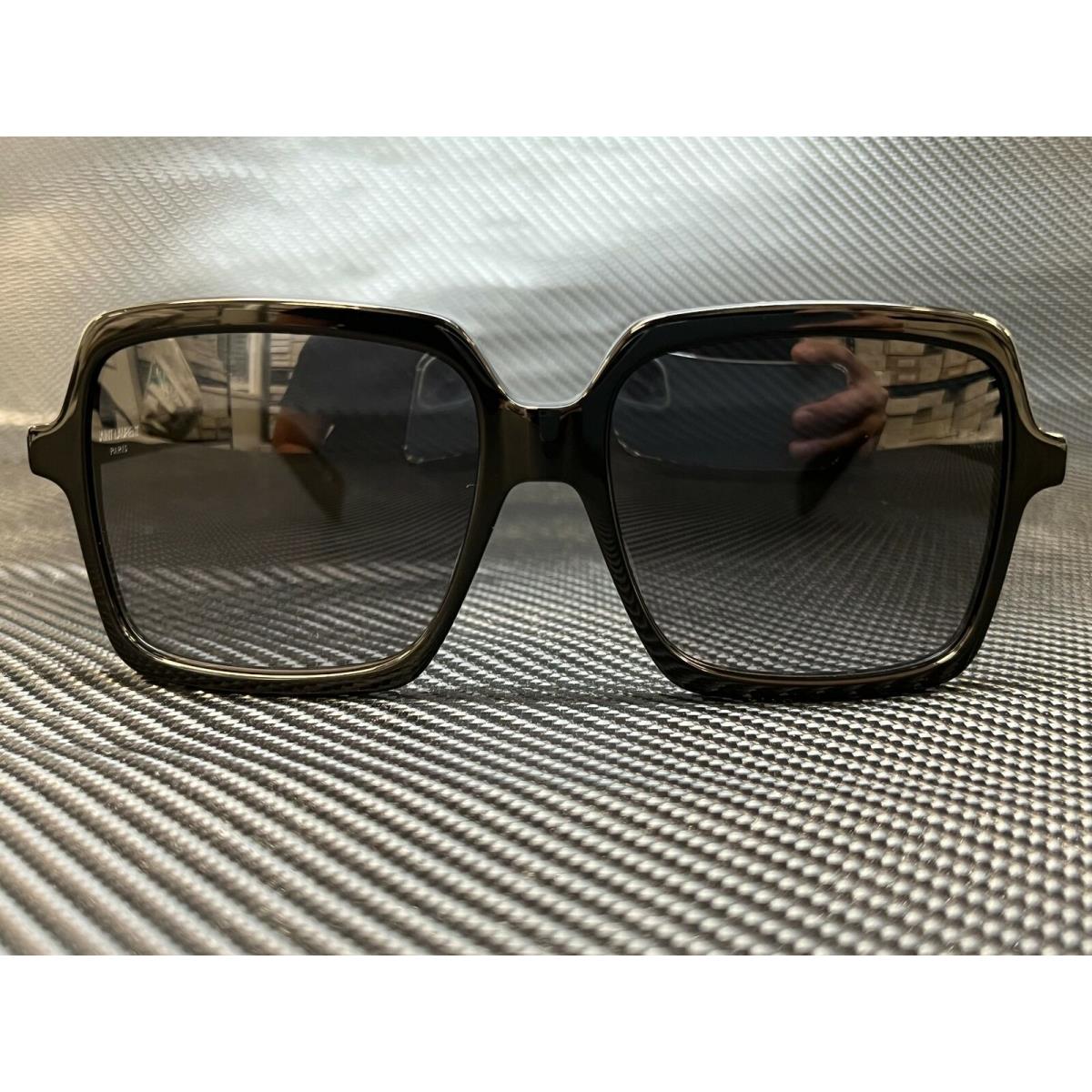 Saint Laurent SL 174 001 Black Square Round Women`s 56 mm Sunglasses