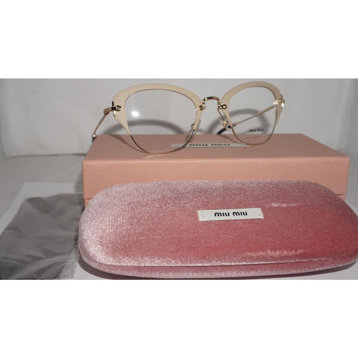 Miu Miu Eyeglasses Matte Ivory MU 53OV UFZ1O1 50 24 140