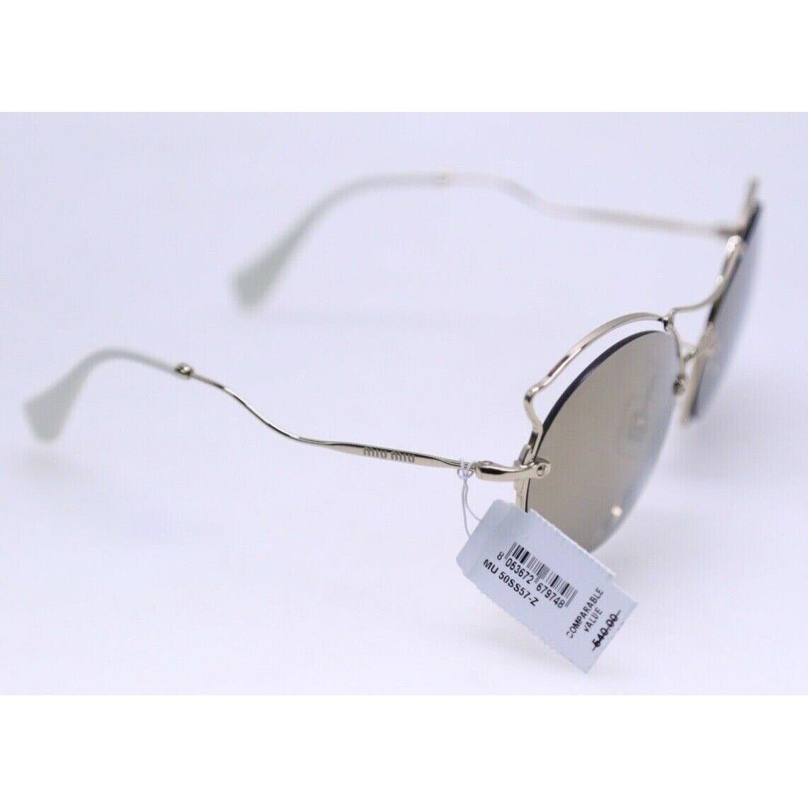 Miu Miu MU50S ZVN-1C0 Gold Mirror 57mm Sunglasses 196 | 030576417803 ...