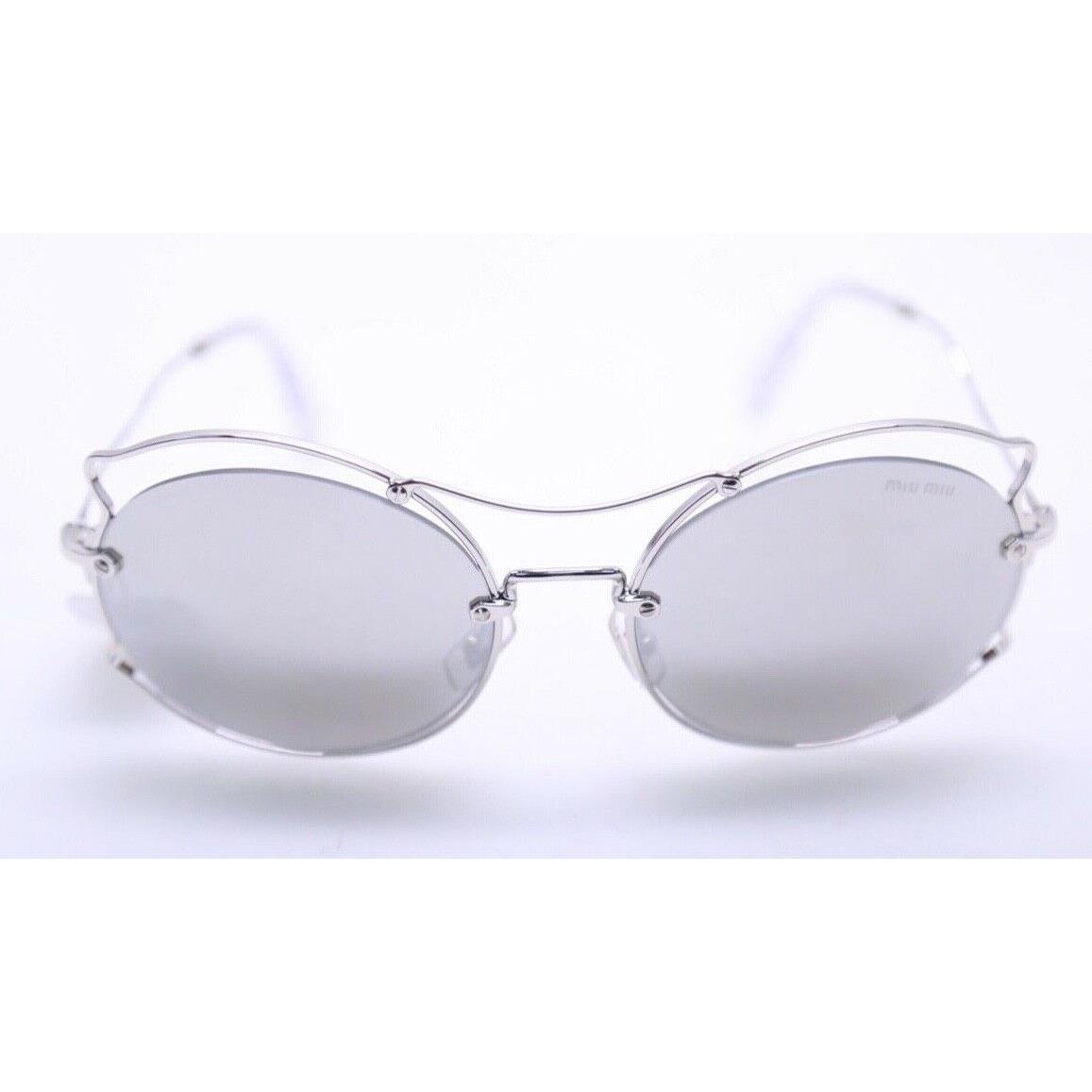 Miu Miu MU50S 1BC-2B0 Silver Mirror 57mm Sunglasses 203