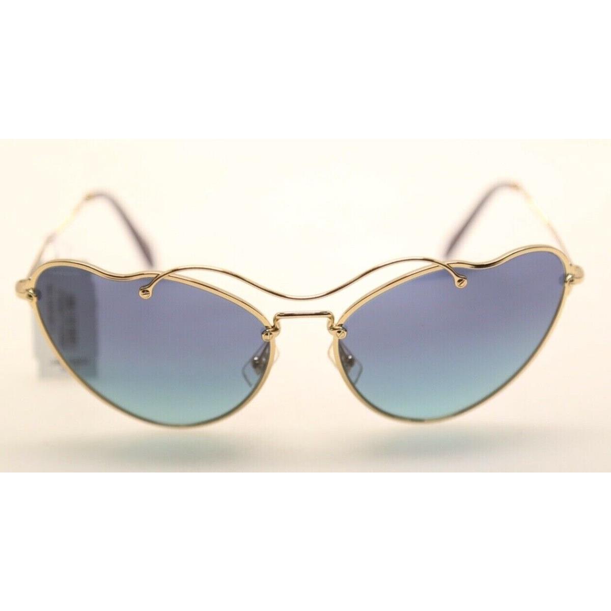 Miu Miu MU 55R 7OE5R2 Gold Purple/azure Dark Blue Cat Eye Sunglasses 257