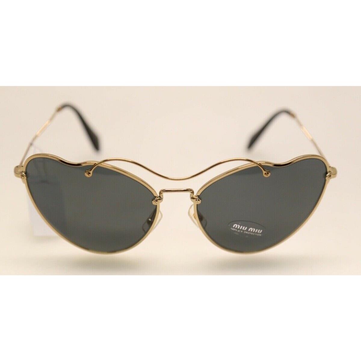 Miu Miu MU 55R 7OE-1A1 Antique Gold / Grey Sunglasses 258