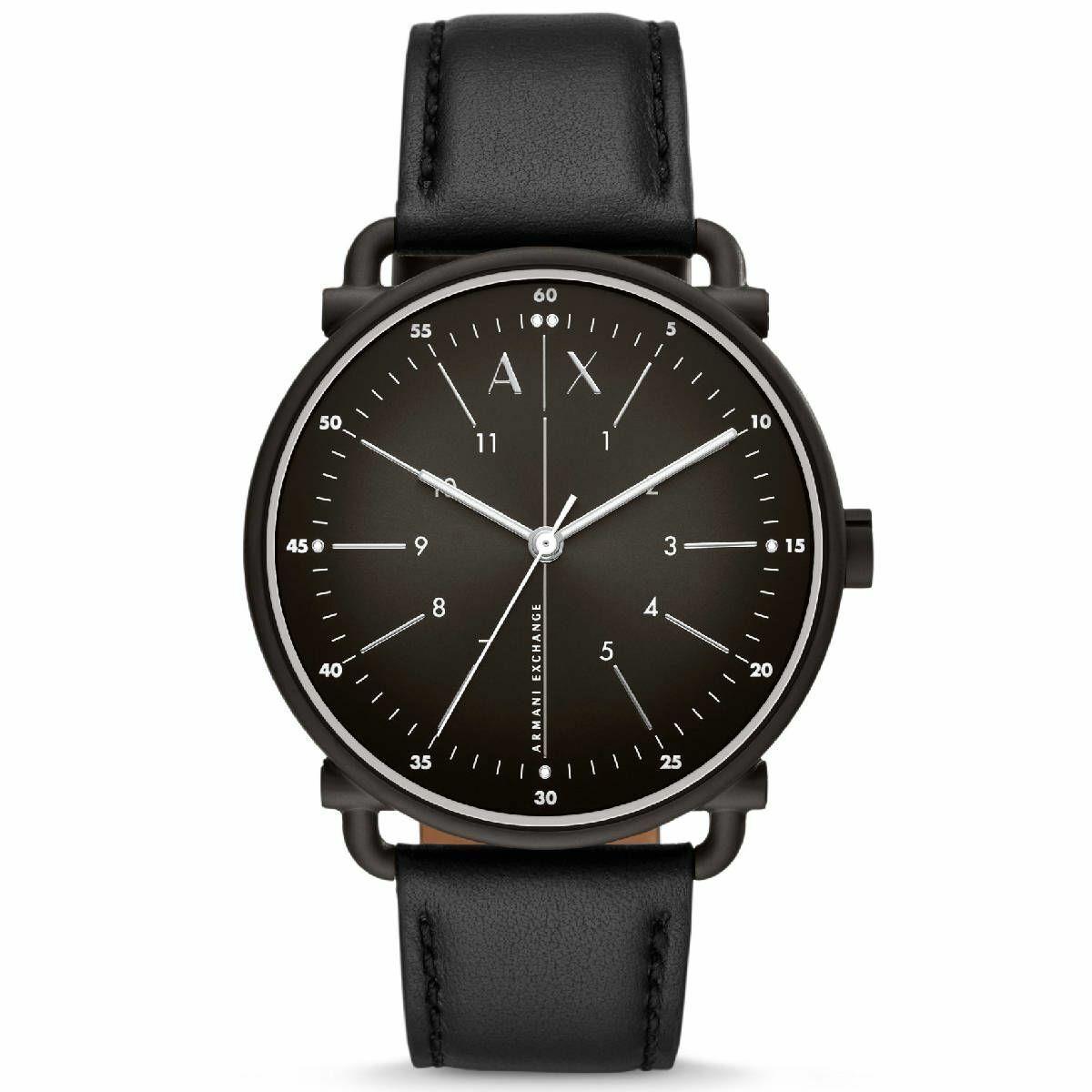 Armani Exchange Rocco Black Dial Quartz AX2903 Men`s Watch 44mm