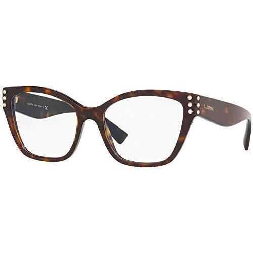 Valentino Eyeglasses VA 3036-5002 Havana W/demo Lens 51mm