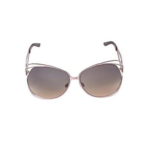 Roberto Cavalli Rosa RC 527S 72Z Women`s Rose Square Gradient Sunglasses