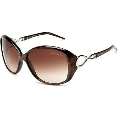 Roberto Cavalli Gardenia RC 520S 202 48F Womens Brown Square Gradient Sunglasses - Frame: Brown, Lens: Brown