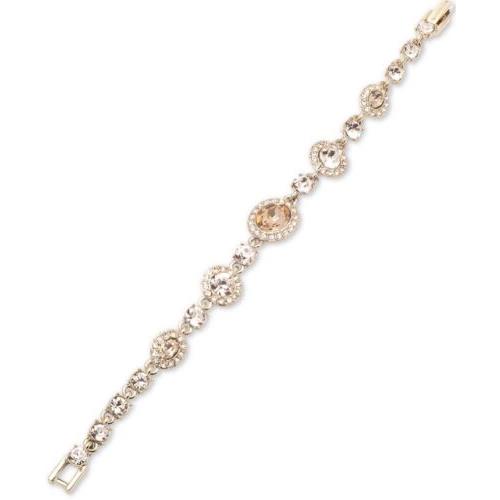 Givenchy Gold Tone Crystal Flex Bracelet z24