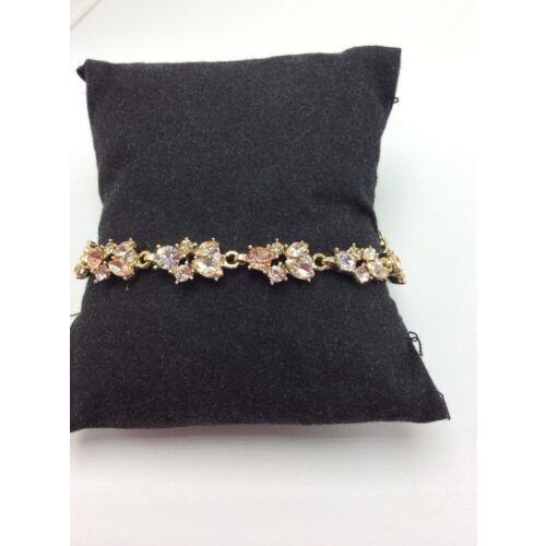 Givenchy Austrian Crystal Gold Tone Flex Bracelet 84GB