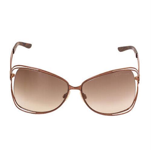 Roberto Cavalli Peonia RC 526S 48F Women`s Brown Butterfly Gradient Suglasses
