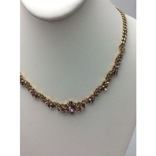 Givenchy Gold Tone Cluster Collar Necklace 703 GN