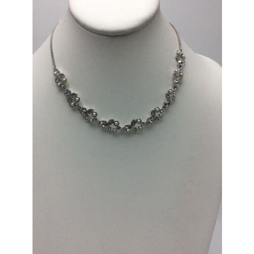 Givenchy Silver Tone Crystal Necklace 725 GN