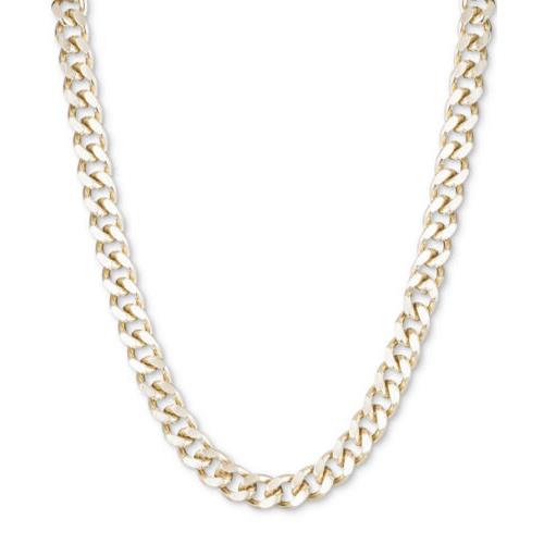 Dkny Large Link Collar Necklace Gold Tone- JC310