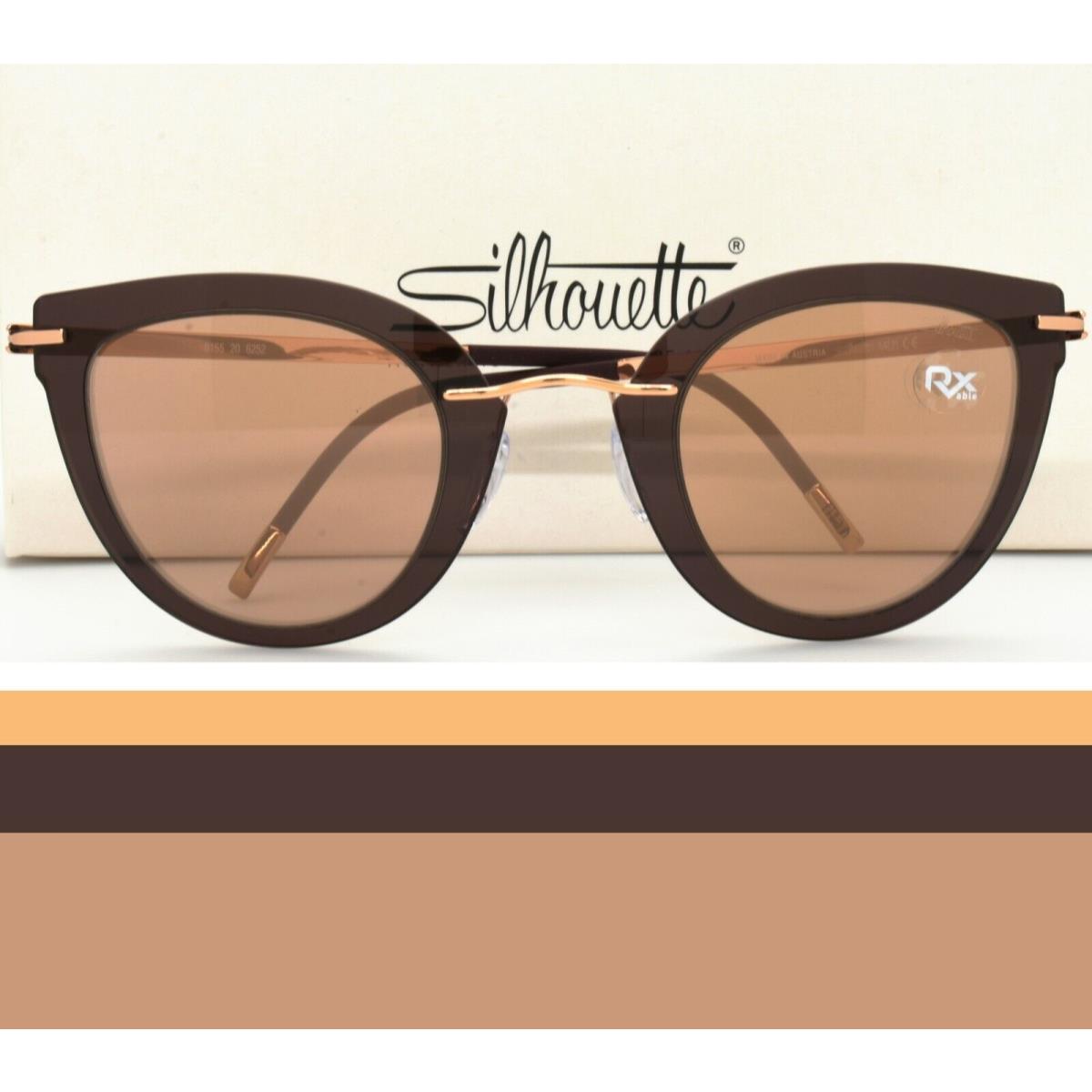 Silhouette Rx Sunglasses Explorer Line 8155 20 6252 Gold Brown