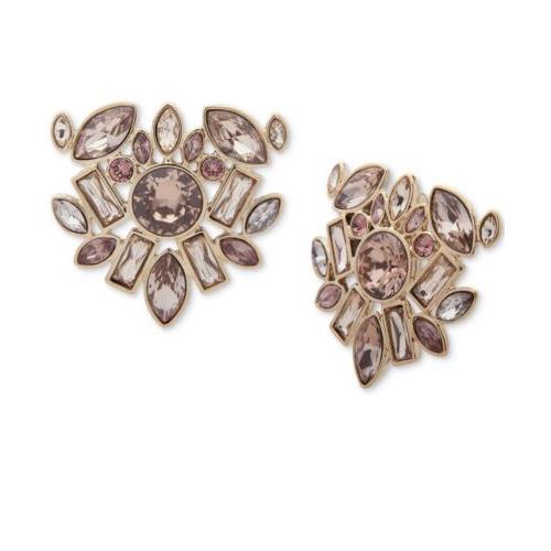 Givenchy Multi Crystal Cluster Stud Earrings GD9