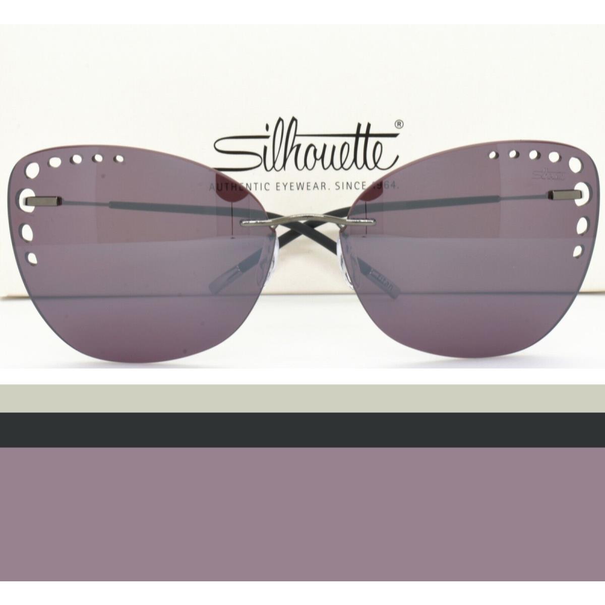 Silhouette Rimless Sunglasses Tma Icon 8157 60 6223 Purple 62-17-145