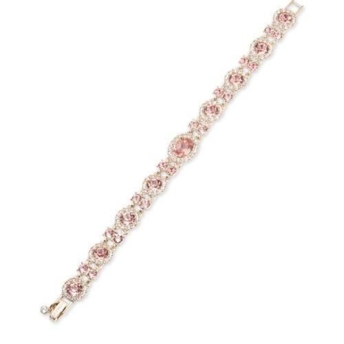 Givenchy Halo Peach Crystal Link Bracelet Jm3r