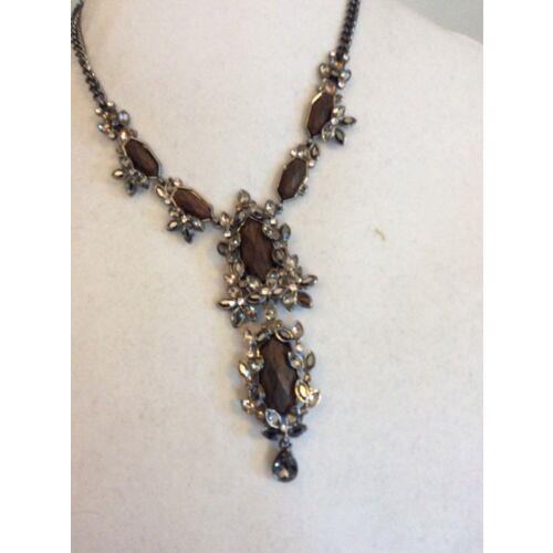 Givenchy Hemitate Tone Dark Wood Necklace 214B