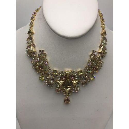 Givenchy Statement Gold Tone Silky Necklace 209B