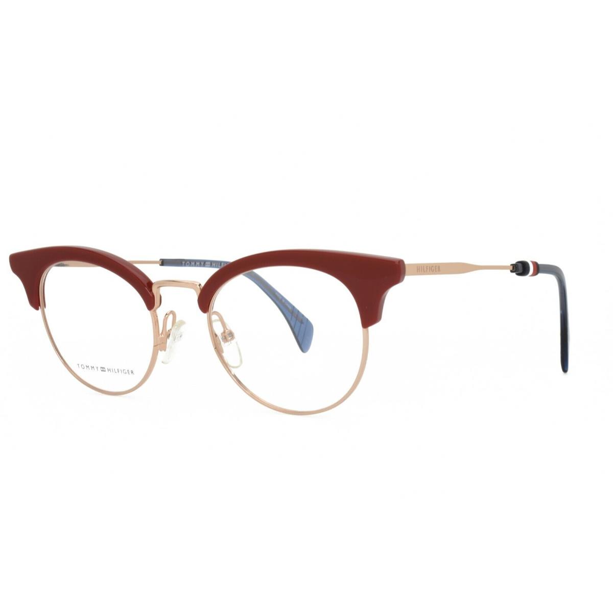 Tommy Hilfiger Eyeglasses 1540 35J 49-20-145 Red Gold Blue