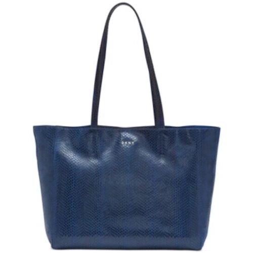 Dkny Blue Sally Leather East-west Tote Bag B3807