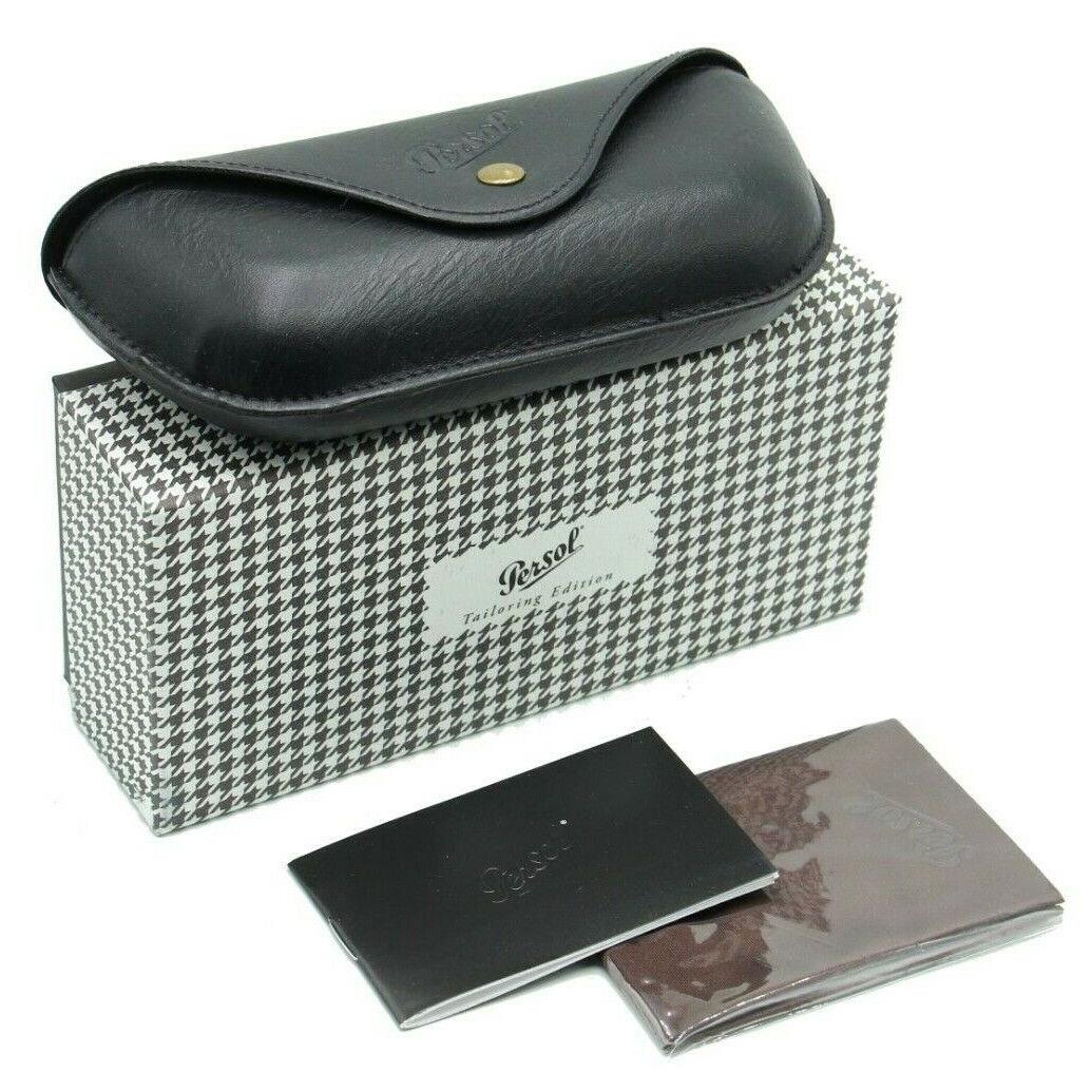 Persol Eyeglasses Sunglasses Leather Black Tailoring Limited Edition Case