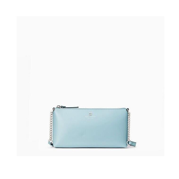 Kate Spade Declan Chain Crossbody Seaside Blue Smooth Leather WKRU6081 FS