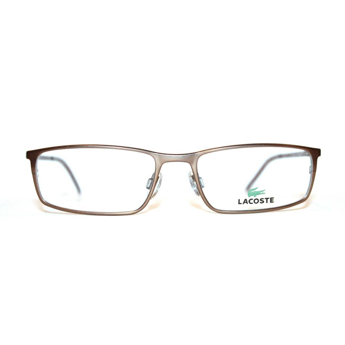 Lacoste LA12030 BR Matte Brown Eyeglasses LA 12030 RX 52-17-140