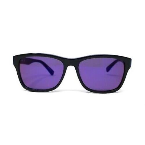 Lacoste sunglasses  - Black Blue Frame, Gray Purple Effect Lens 1