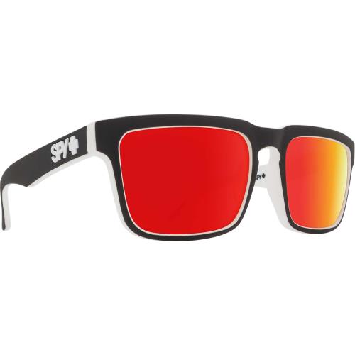 Spy Helm Sunglasses Unisex - Frame: Whitewall, Lens: Gray Green/Red Spectra