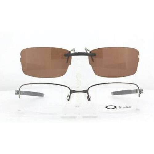 Custom Made For Oakley FRAG-OX5045-53X19-F Polarized Clip-on Sunglasses Eyeglas