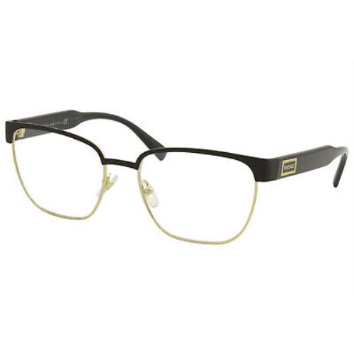 Versace Women`s Eyeglasses VE1264 VE/1264 1436 Black/gold Optical Frame 54mm