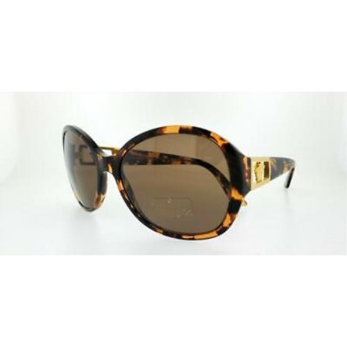 Versace Sunglasses 4241B 998/73 99873 58MM Amber Havana Frame Brown Lenses