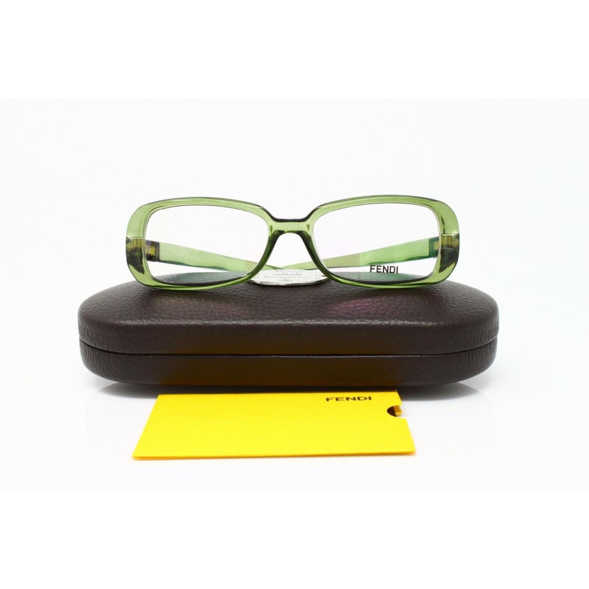 Fendi F898 317 Women`s Eyeglasses Transparent Green Size 51mm